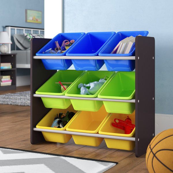 gray toy storage organizer